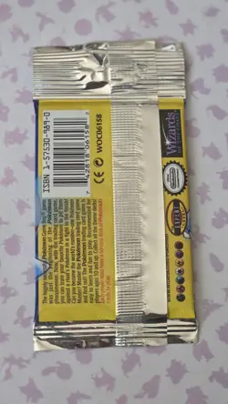 Base set booster pack LONG CRIMP unoppened (Blastoise Art) - Image 2