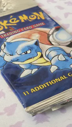 Base set booster pack LONG CRIMP unoppened (Blastoise Art) - Image 5