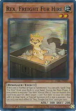 Yugioh! LP Rex, Freight Fur Hire - DABL-EN027 - Super Rare - 1st Edition Lightly - Image 1