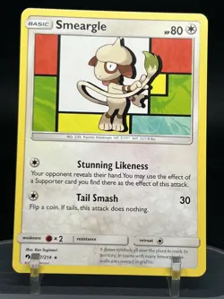 Smeargle 157/214 Rare Lost Thunder Pokemon NM/LP - Image 1