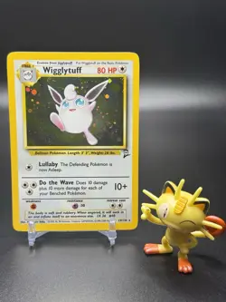 Wigglytuff 019/130 Pokemon Base Set 2 Holo Rare - LP - Swirl - Image 1