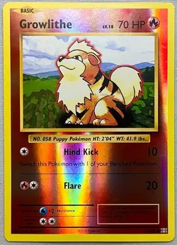 Pokemon Growlithe #17/108 Reverse Holo - 2016 Evolutions - Mint (MT) Condition!! - Image 1