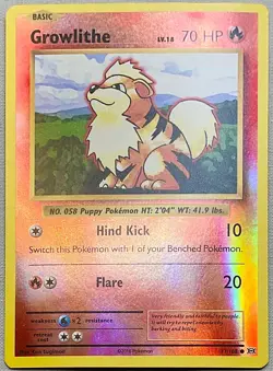Pokemon Growlithe #17/108 Reverse Holo - 2016 Evolutions - Mint (MT) Condition!! - Image 3