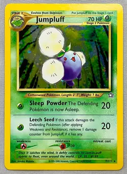 Pokemon Jumpluff #7/111 Holo Rare - 2000 Neo Genesis Set - Near Mint (NM) Cond. - Image 1