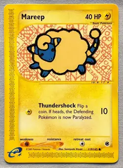 Pokemon Mareep #119/165 Common - 2002 Expedition Base Set - Lightly Played (LP) - Image 1