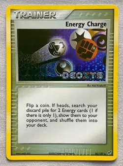 Pokemon Energy Charge #86/107 Reverse Holo Trainer - 2005 EX Deoxys - LP Cond. - Image 1