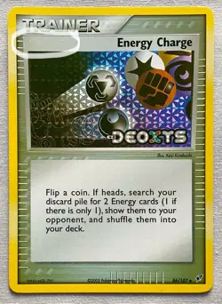 Pokemon Energy Charge #86/107 Reverse Holo Trainer - 2005 EX Deoxys - LP Cond. - Image 4