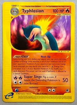Pokemon Typhlosion #65/165 Non-Holo Rare - 2002 Expedition Base Set - NM to Mint - Image 1