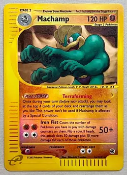 Pokemon Machamp #16/165 Reverse Holo Rare - 2002 Expedition Base Set - NM to MT! - Image 1