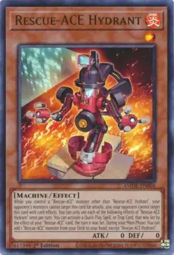 Yugioh! LP Rescue-ACE Hydrant - AMDE-EN004 - Ultra Rare - 1st Edition Lightly Pl - Image 1