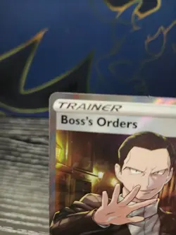 2020 Pokemon Rebel Clash Boss’s Orders 189/192 Full Art Holo Giovanni Supporter - Image 2