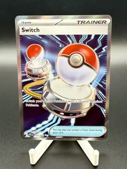 Switch 123/094 Ultra Rare Phantasmal Flames Pokemon Holo Near Mint - Image 1