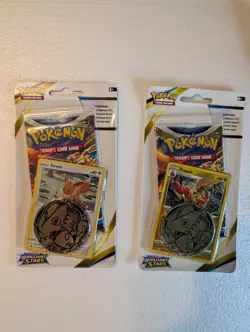 Pokemon Sword & Shield Brilliant Stars 1-pack Blister x2 Flapple/Eevee SEALED - Image 1