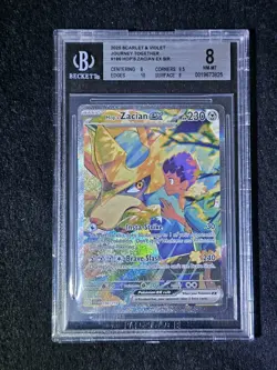 2025 Pokemon Hop’s Zacian EX #186/159 SIR BGS 8 NM-MT Scarlet & Violet JT - Image 1