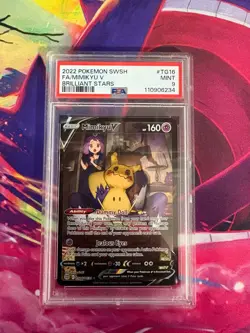 Mimikyu V TG16/TG30 Brilliant Stars PSA Graded 9 English Pokemon TCG - Image 1