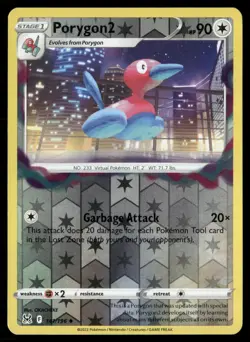Porygon2 141/196 Uncommon Lost Origin Pokemon Reverse Holo Near Mint - Image 1