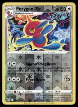 Porygon-Z 142/196 Rare Lost Origin Pokemon Reverse Holo Near Mint - Image 1