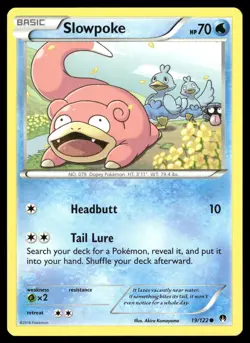 Slowpoke 19/122 Common BREAKpoint Pokemon Near Mint - Image 1