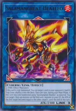 Yugioh! LP Salamangreat Heatleo - SOFU-EN040 - Rare - 1st Edition Lightly Played - Image 1