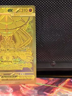Pokemon Mega Zygarde EX 124/088 Gold Mega Hyper Rare Perfect Order Full Art NM - Image 4