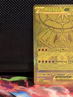 Pokemon Mega Zygarde EX 124/088 Gold Mega Hyper Rare Perfect Order Full Art NM - Image 5
