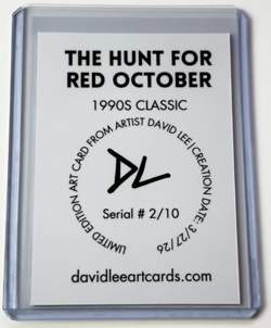 The Hunt For Red October Limited Artist Signed 1990's Classic Trading Card 2/10 - Image 2