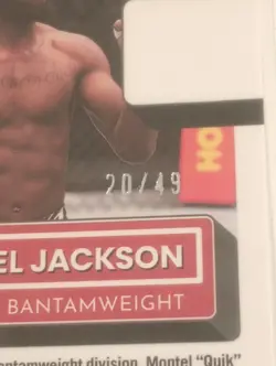 Montel Jackson 2023 Donruss Optic UFC Orange Parallel /49 #131 Rated Rookie Card - Image 3