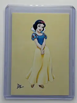 Snow White Limited Edition Artist Signed “Disney Icon” Trading Card 5/10 - Image 1