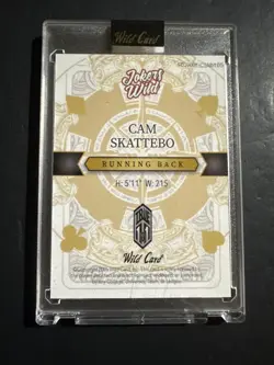 Cam Skattebo True 1/1 Santa Joker From Holiday Pack Multi-Sport 2025 Wild Card - Image 2