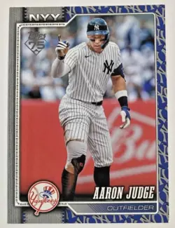2026 Topps Series 1 #1 Aaron Judge Yankees Team Color Logo Border Variation SP - Image 1
