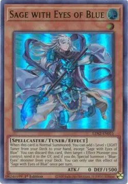 Yugioh! LP Sage with Eyes of Blue (Green) - LDS2-EN011 - Ultra Rare - 1st Editio - Image 1
