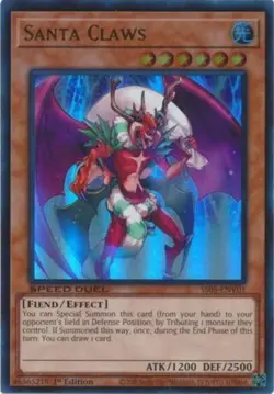 Yugioh! LP Santa Claws - SS05-ENV01 - Ultra Rare - 1st Edition Lightly Played, E - Image 1