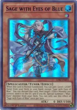 Yugioh! LP Sage with Eyes of Blue (Blue) - LDS2-EN011 - Ultra Rare - 1st Edition - Image 1