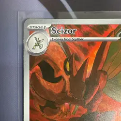 Pokemon TCG Scizor 205/197 Obsidian Flames Scarlet Violet Illustration Rare - Image 2
