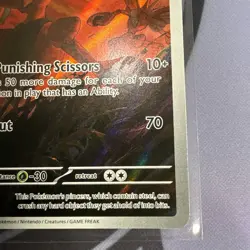 Pokemon TCG Scizor 205/197 Obsidian Flames Scarlet Violet Illustration Rare - Image 4