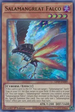 Yugioh! LP Salamangreat Falco - GFTP-EN089 - Ultra Rare - 1st Edition Lightly Pl - Image 1