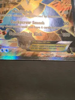 107/111 Lucario EX - Furious Fists - Full Art - Pokemon Card TCG Damaged - Image 2