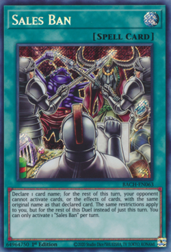 Yugioh! LP Sales Ban - BACH-EN063 - Secret Rare - 1st Edition Lightly Played, En - Image 1