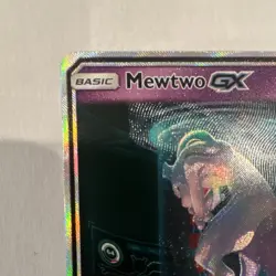 Mewtwo GX Full Art Secret Shiny Holo Rare 78/73 Shining Legends Pokemon Card - Image 3