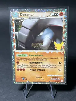 Pokemon TCG Donphan Celebrations 25th Anniversary Card 107/123 - Image 1