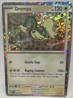 Pokemon Drampa 015/015 McDonald's 2024 Promo Holo TCG Card English - Image 1