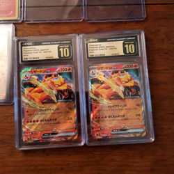 Pokemon Charizard ex CGC 10 Graded Holo Japanese Card 151 Lot Nintendo 2023 - Image 1