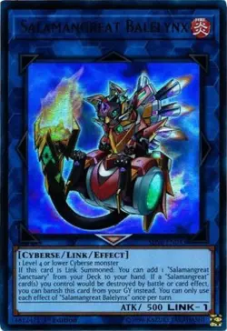 Yugioh! LP Salamangreat Balelynx - SDSB-EN043 - Ultra Rare - 1st Edition Lightly - Image 1