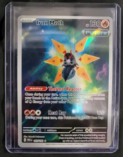 Pokemon TCG Iron Moth Paradox Rift Holo Card 187/182 Illustration Rare - Image 5