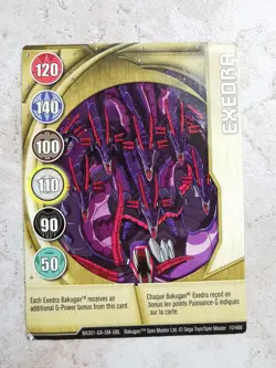 Bakugan Battle Brawlers Spin Master Card BA301 Exedra - Image 1