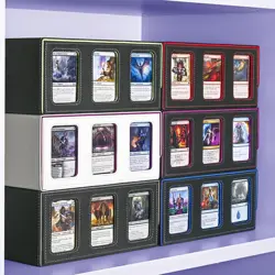Trading Card Storage Box for Commander Display, 1800+ MTG Deck Box with 3 Toploa - Image 2