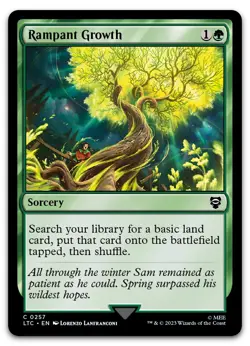 Rampant Growth #257 (NM) Lord of the Rings LTC Magic MTG - Image 1