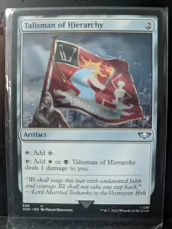 Talisman of Hierarchy 256 40K MTG SealedinSleeve - Image 1