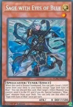 Yugioh! LP Sage with Eyes of Blue - LCKC-EN015 - Secret Rare - 1st Edition Light - Image 1