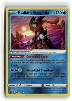 2022 Pokemon - Sword & Shield - Astral Radiance Radiant Greninja #46/189 - Image 1
